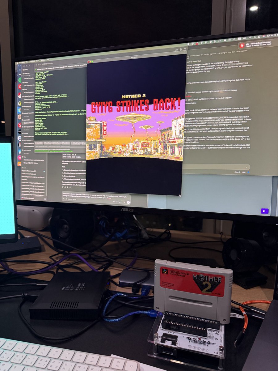 Reader with cartridge inserted